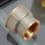 Муфта резьбовая 1"-3/4" ВР-ВР, соединительная, переходная, латунь
