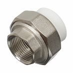 Муфта полипропиленовая Pro Aqua 25-3/4" ВР, PA20014, разъёмная, комбинированная, белая