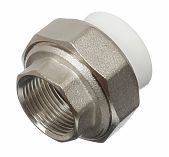 Муфта полипропиленовая Pro Aqua 25-3/4" ВР, PA20014, разъёмная, комбинированная, белая