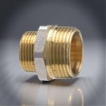 Ниппель переходной TST 3/4"х 1/2", НР-НР, TST.103.0403, латунь никелированная