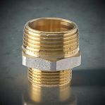 Ниппель переходной TST 3/4"х 1/2", НР-НР, TST.103.0403, латунь никелированная