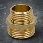 Ниппель резьбовой Gappo 1"-1/2", НР-НР, G1205.0604, переходной , латунь