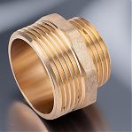Ниппель резьбовой Gappo 1"-1/2", НР-НР, G1205.0604, переходной , латунь