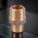 Ниппель резьбовой Viega 1"-1/2", НР-НР, RX 320287, переходной, бронза