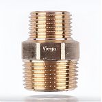 Ниппель резьбовой Viega 1"-1/2", НР-НР, RX 320287, переходной, бронза