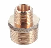 Ниппель резьбовой Viega 1"-1/2", НР-НР, RX 320287, переходной, бронза