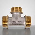 Тройник резьбовой TST 1/2"-1/2"-1/2" НР-НР-НР, TST.145.030303, равнопроходной, латунь