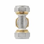 Тройник обжимной 20х20х20 мм, ц/ц/ц, латунь, для металлопластиковых труб