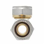 Тройник обжимной 20х20х20 мм, ц/ц/ц, латунь, для металлопластиковых труб