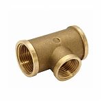 Тройник резьбовой 3/4"ВР, переходной, латунь, для металлопластиковых труб