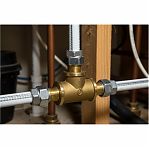 Тройник резьбовой 3/4"ВР, переходной, латунь, для металлопластиковых труб