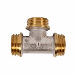 Тройник резьбовой TST 1"-1"-1", НР-НР-НР, TST.145.050505, равнопроходной, латунь