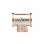 Тройник резьбовой TST 1"-1/2"-1" ВР-ВР-ВР, TST.142.050305, переходной, латунь