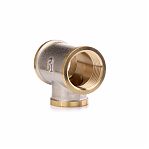 Тройник резьбовой, TST 1"-1"-1", ВР-ВР-ВР, TST.141.050505, равнопроходной, латунь