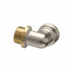 Угольник 90 гр. резьбовой 1/2"-1/2", НР-ВР, с ограничителем, латунь