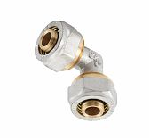 Угольник обжимной Frap F302.1616, 16х16 мм, цанговое соединение, для металлопластиковых труб