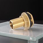 Врезка для резервуара Gappo 1 1/4" G1233.07, с накидной гайкой, латунь