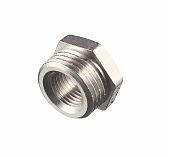 Футорка резьбовая 1/2"-1/4", НР-ВР, фитинг переходной, латунь