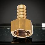 Штуцер для шланга, резьбовой, 1ВР 1/2"-20 мм, переходной, латунь