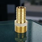 Штуцер для шланга, резьбовой TST, 20-1/2", НР, TST.172.0320, латунь