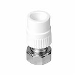 Муфта полипропиленовая Pro Aqua PA75010P 20-3/4" ВР, комбинированная, белая