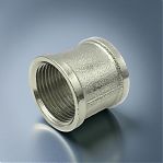 Муфта резьбовая, Dy=50 мм, 2", ВР-ВР, латунь никелированная