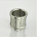 Муфта резьбовая, Dy=50 мм, 2", ВР-ВР, латунь никелированная