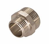 Ниппель резьбовой, 2"-1/2" НР-НР, переходной, латунь никелированная