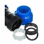 Тройник для труб ПНД, 25х1"НРх25 переходной, компрессионный, с наружной резьбой