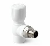 Кран полипропиленовый  ProAqua 25х3/4" угловой для радиатора