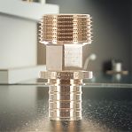 Переходник аксиальный Rehau 20-3/4", НР, 14563151001, соединительный, бронза