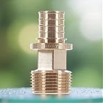 Переходник аксиальный Rehau 20-3/4", НР, 14563151001, соединительный, бронза