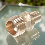 Переходник аксиальный Rehau 20-3/4", НР, 14563151001, соединительный, бронза