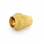 Муфта ПНД Tiemme НР 25х3/4" с наружной резьбой, для трубы, латунь