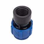 Муфта переходная, компрессионная ПНД 25х3/4" ВР, с внутренней резьбой, для трубопровода