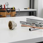 Муфта резьбовая 1.1/2"х 1/2" ВР, соединительная, переходная, латунь