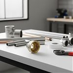 Муфта резьбовая 1.1/2"х 1/2" ВР, соединительная, переходная, латунь