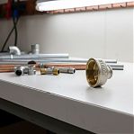 Муфта резьбовая 1.1/2"х 1/2" ВР, соединительная, переходная, латунь