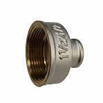 Муфта резьбовая 1.1/2"х 1/2" ВР, соединительная, переходная, латунь