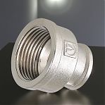 Муфта резьбовая 2"-1", ВР-ВР, соединительная, переходная, прямая, латунь