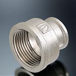 Муфта резьбовая 2"-1", ВР-ВР, соединительная, переходная, прямая, латунь