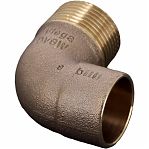 Угольник 90 гр. переходной Viega 28-3/4", пайка-НР, для медных труб, бронза