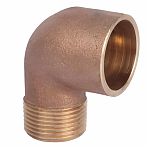 Угольник 90 гр. переходной Viega 28-3/4", пайка-НР, для медных труб, бронза