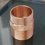 Муфта переходная 28-1/2" НР, прямая, соединительная, под пайку, медь