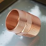 Муфта переходная 28-1/2" НР, прямая, соединительная, под пайку, медь