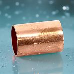 Муфта прямая Viega 42 мм 105433, двухраструбная, под пайку, медь