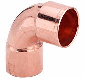 Угол медный двухраструбный, 35 мм х 90°, под пайку, для водоснабжения и отопления