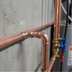 Угол медный двухраструбный, 35 мм х 90°, под пайку, для водоснабжения и отопления