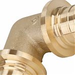 Угольник 90 гр. аксиального Gappo 20 мм, G1303.1616, отвод, латунь