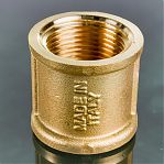 Муфта резьбовая Elsen 1/2"-1/2", ВР-ВР, Elsen EBF16.12, соединительная, латунь